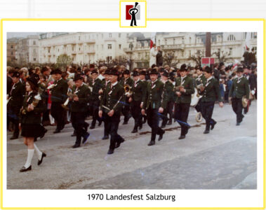 1970 Musikkapelle Puch: Landesfest in der Stadt Salzburg