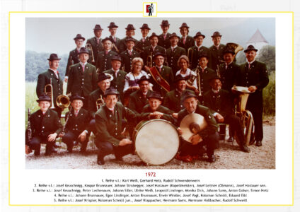1972 Musikkapelle Puch Gruppenbild