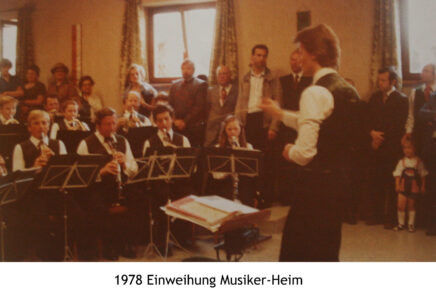 1978 Musikkapelle Puch: Einweihung Problokal