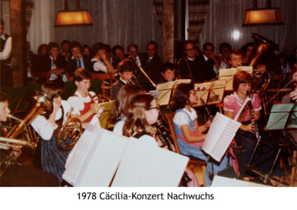 1978 Musikkapelle Puch: Cäciliakonzert der Nachwuchs