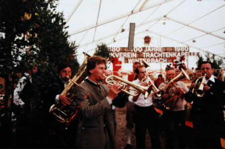1980 Musikkapelle Puch: 100 Jahre MV Winterbach. Die Musik hört nie auf....